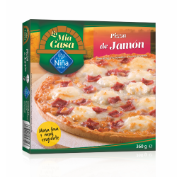 Pizza de jamón y queso al...