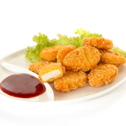 Nuggets de pollo rebozados