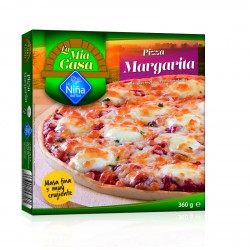 Pizza margarita al horno de...