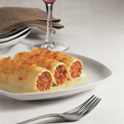 Canelones de carne con...