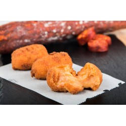 Croquetas de huevo con chorizo