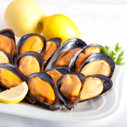 Mejillones cocidos en su jugo